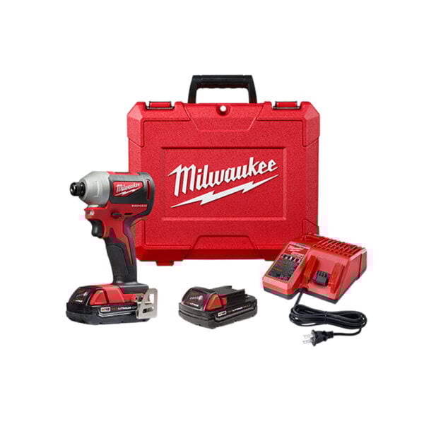 Milwaukee 2850-22CT M18 1/4'' Hex Impact Driver Kit