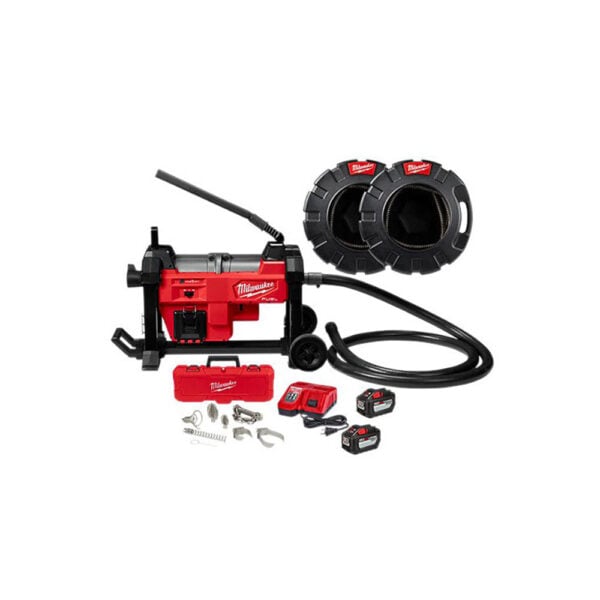 Milwaukee 2871A-22 M18 FUEL Sewer Sectional Machine w/ CABLE DRIVE with 1-1/4'' Cable