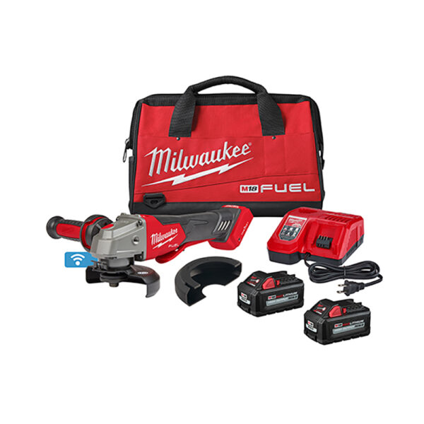 Milwaukee 2882-22 M18 FUEL 4-1/2''/5'' Braking Grinder w/ONE-KEY Paddle Switch, No Lock