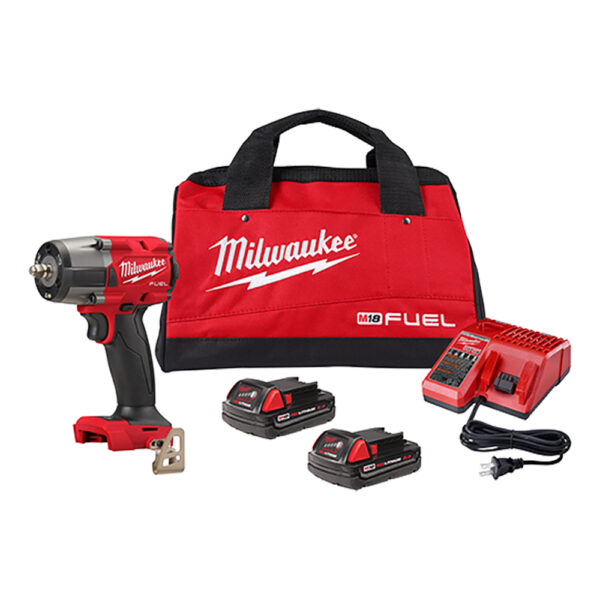 Milwaukee 2960-22CT M18 FUEL 3/8'' Mid-Torque Impact Wrench w/ Friction Ring CP2.0 Kit