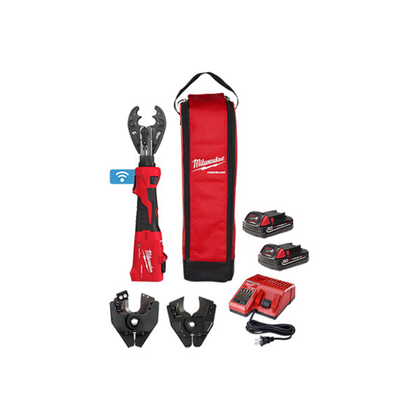 Milwaukee 2978-OKIT M18 FORCE LOGIC 6T Linear Utility Crimper Kit w/ O-D3 Jaw & Cutting Jaws