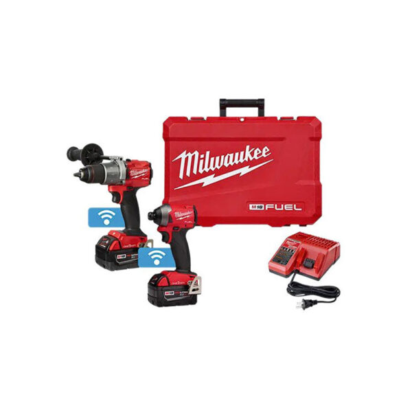 Milwaukee 2996-22 M18 FUEL 2-Tool Hammer Drill & Impact Driver w/ ONE-KEY Combo Kit