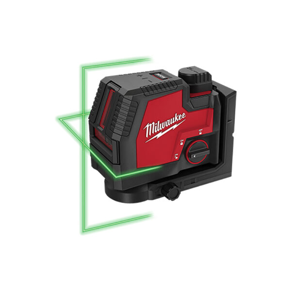 Milwaukee 3521-21 USB Rechargeable Green Cross Line Laser