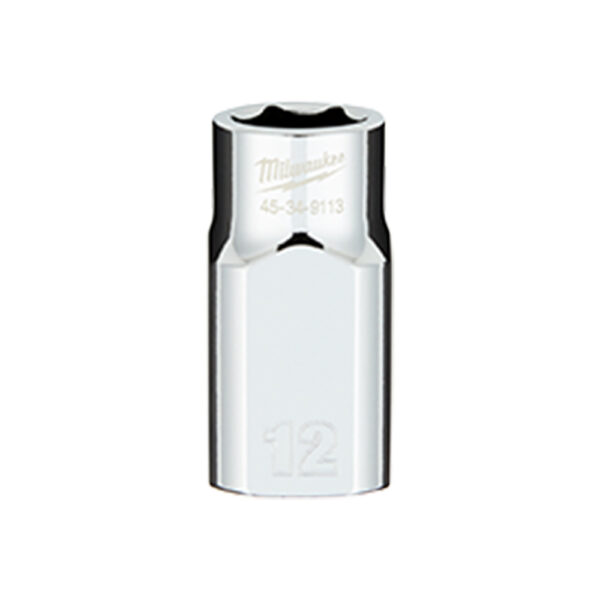 Milwaukee 45-34-9122 1/2'' Drive 21mm Metric 6-Point Socket with FOUR FLAT Sides