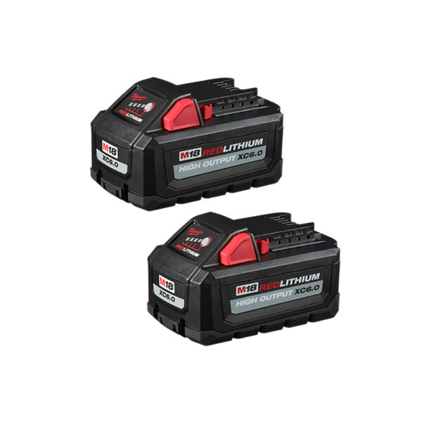 Milwaukee 48-11-1862 M18 REDLITHIUM HIGH OUTPUT XC6.0 Battery Pack (2 Pk)