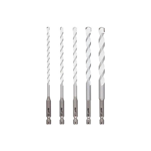 Milwaukee 48-20-8898 5pc. SHOCKWAVE Carbide Multi-Material Drill Bit Set