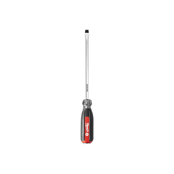 Milwaukee 48-22-2825 3/8'' Slotted - 8'' Demo Cushion Grip Screwdriver