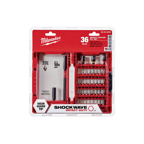 Milwaukee 48-32-4005 SHOCKWAVE Impact Duty Driver Bit 36PC Set