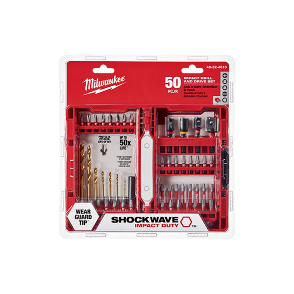 Milwaukee 48-32-4013 SHOCKWAVE Impact Drill & Drive 50PC Set