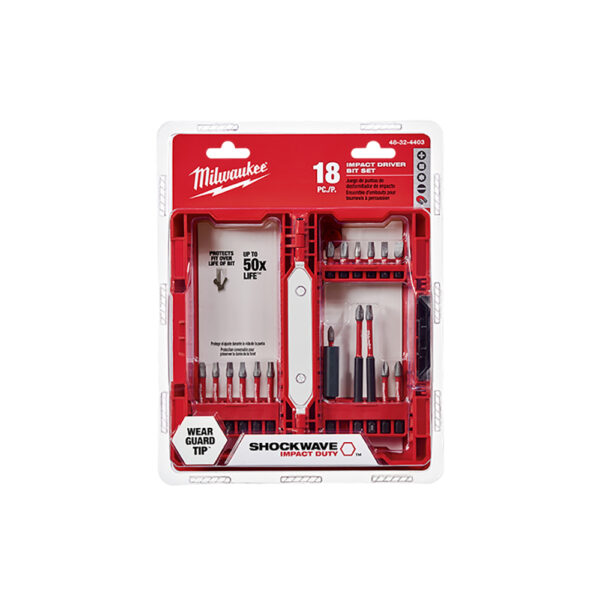 Milwaukee 48-32-4403 SHOCKWAVE Impact Duty Driver Bit 18PC Set