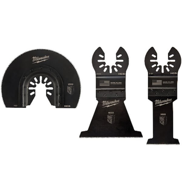 Milwaukee 49-10-9004 OPEN-LOK 3PC Wood Cutting Multi-Tool Blade Variety Pack