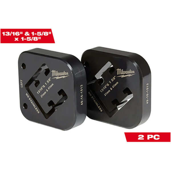 Milwaukee 49-16-1513 13/16'' & 1-5/8'' x 1-5/8'' Strut Shearing Dies