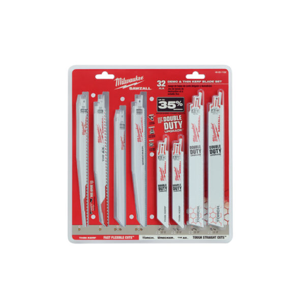 Milwaukee 49-22-1132 SAWZALL Demolition and Standard Blade 32PC Set