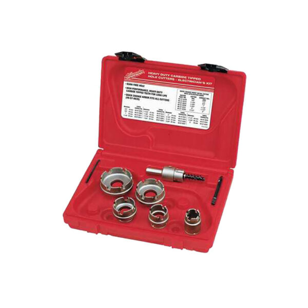 Milwaukee 49-22-8300 Sheet Metal Carbide Cutter Electrician's 5PC Kit