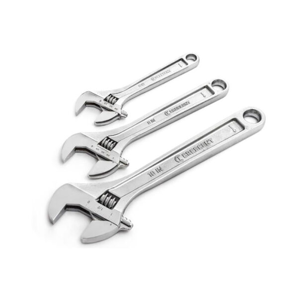 Crescent AC3PC 3PC Adjustable Wrench Set 6'', 8'' & 10''