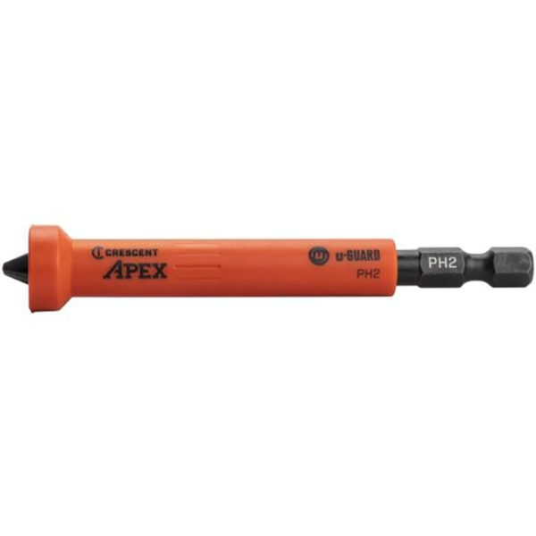 Crescent CAUMB3BPH2-25 #2 x 3-1/2'' Phillips u-GUARD Covered Impact Power Bit with Ring Magnet - 25 Pack