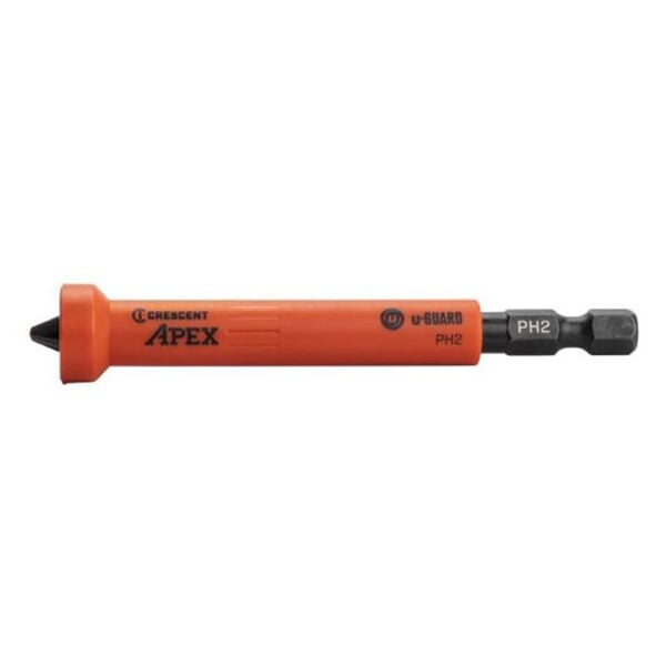 Crescent CAUMB3BSL4-5-2 2PC Slotted 4-5 u-GUARD Covered Magnetic Impact Power Bits