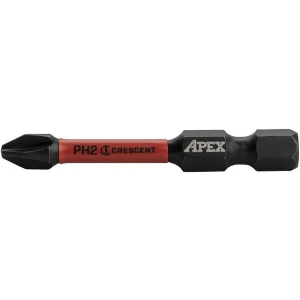 Crescent CAVB2PH2-2 #2 x 2'' Phillips VORTEX Impact Power Bit - 2 Pack