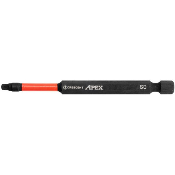 Crescent CAVB3BSQ3 #3 x 3-1/2'' Square VORTEX Impact Power Bit - 2 Pack