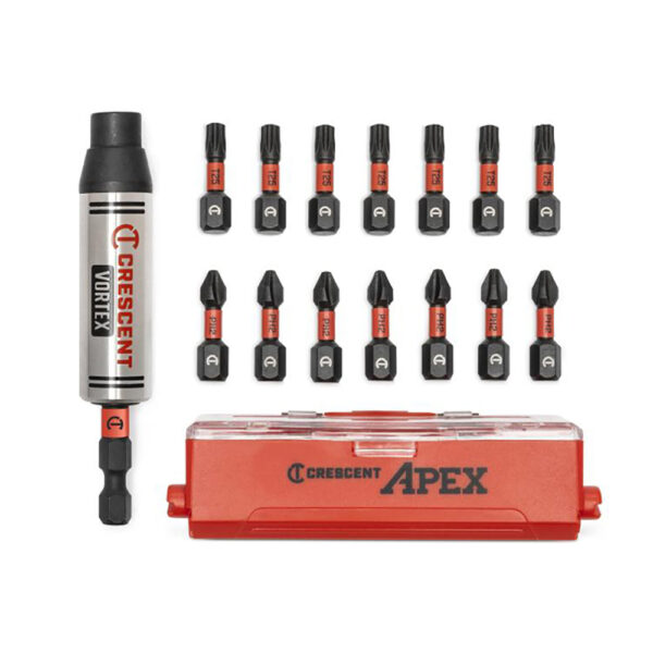Crescent CAVBH1PH2T25-15 VORTEX Bit Holder with Torx and Phillips Bits