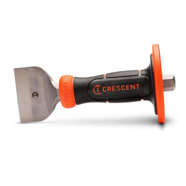 Crescent CBCH30H 3'' X 8-1/2'' Brick Chisel with Handguard