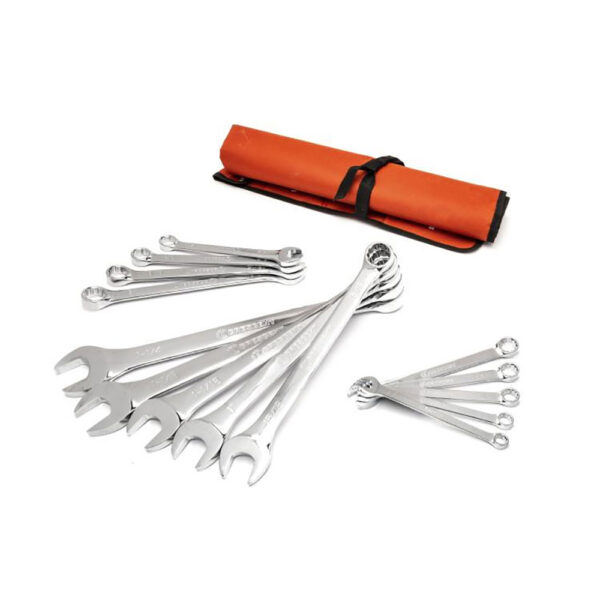 Crescent CCWS4-05 14PC 12 Point SAE Combination Wrench Set with Tool Roll