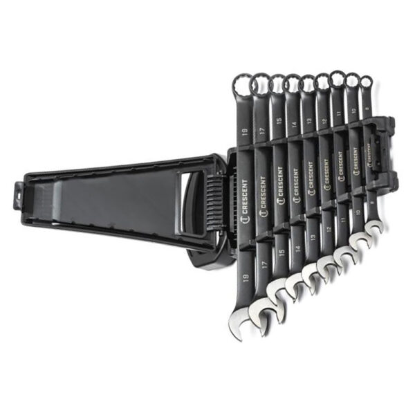 Crescent CCWS9BM 9PC X10 12 Point Long Pattern Combination Metric Wrench Set