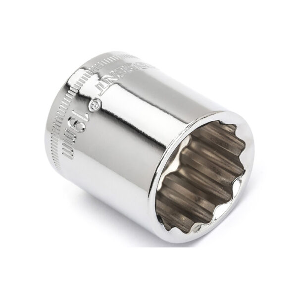 Crescent CDS49N 3/8'' Drive 12 Point Standard Metric Socket 19mm