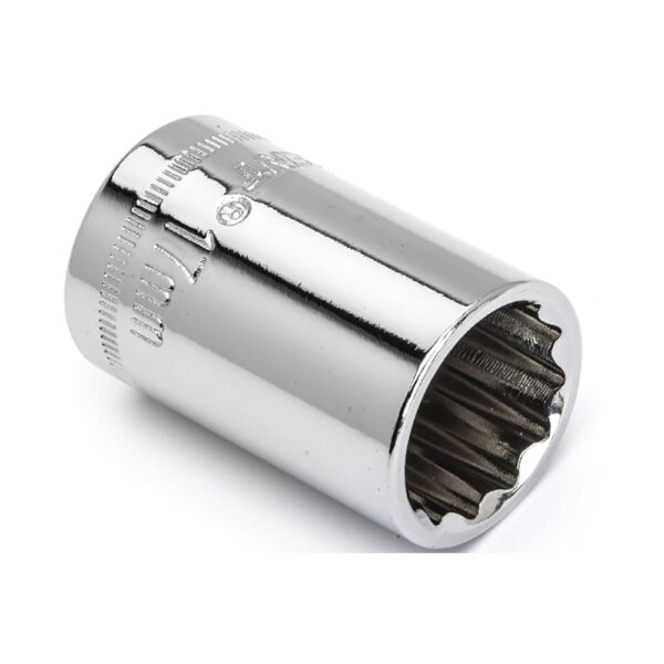 Crescent CDS77N 1/2'' Drive 12 Point Standard Metric Socket 17mm