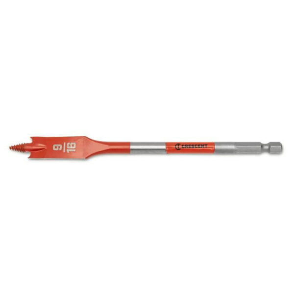 Crescent CDSP-631 9/16'' x 6'' Screw Point Spade Drill Bit