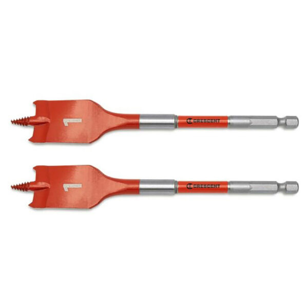 Crescent CDSP-645-2 2PC 1'' x 6'' Screw Point Spade Drill Bit