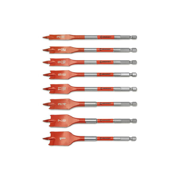 Crescent CDSPSET-8 8PC Screw Point Paddle Drill Bit Set