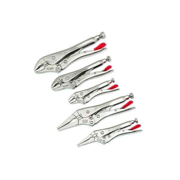 Crescent CLP5SETN 5PC Curved and Long Nose Locking Plier Set