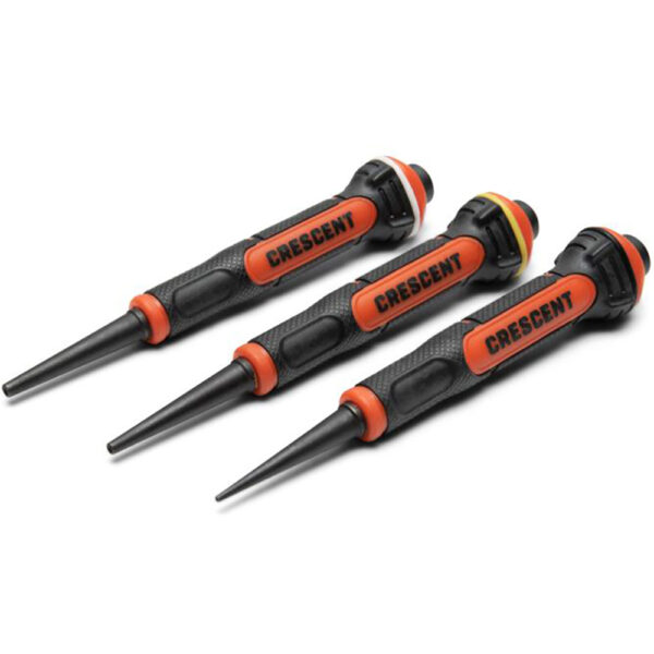 Crescent CNPS12332G Dual Material Nail Punch 3PC Set