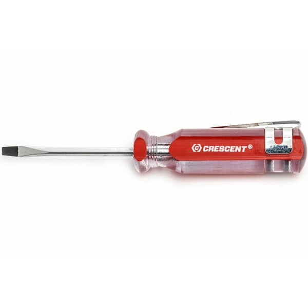 Crescent CS182 1/8'' x 2'' Slotted Acetate Screwdriver