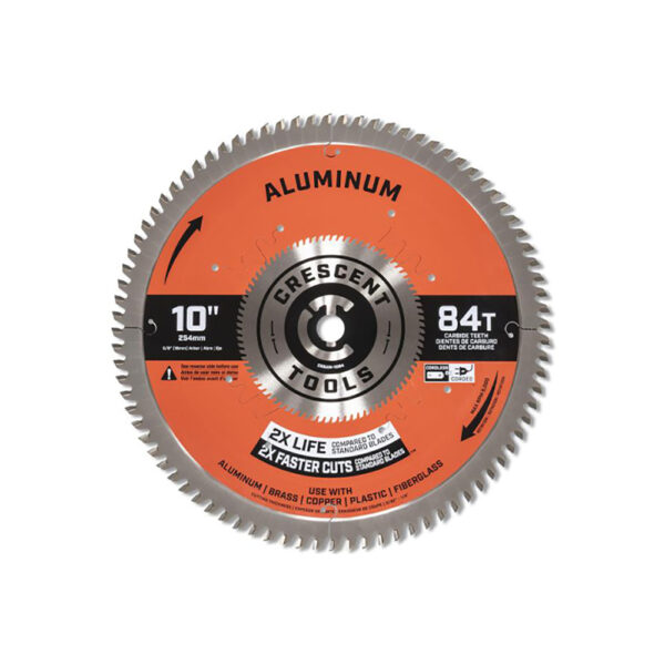 Crescent CSBAM-1084 10'' x 84-Tooth Medium Aluminum Circular Saw Blade