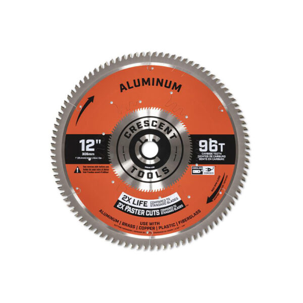 Crescent CSBAM-1296 12'' x 96-Tooth Medium Aluminum Circular Saw Blade