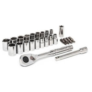 Crescent CSWS1C 25PC 1/4'' Drive 6 Point SAE/Metric Mechanics Tool Set