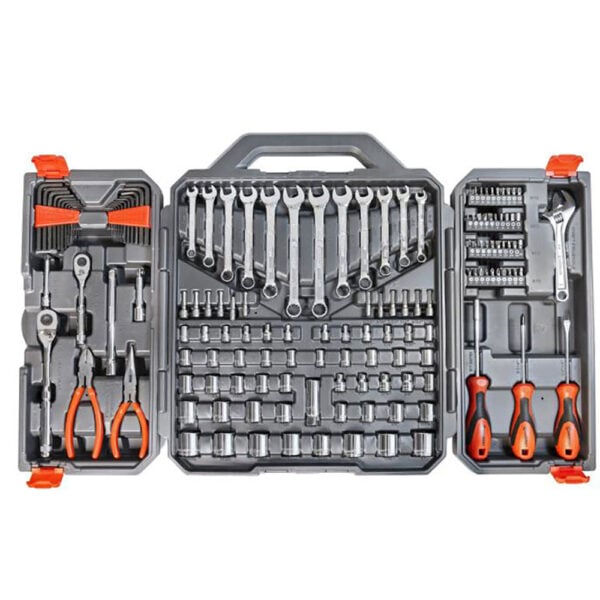 Crescent CTK150 150PC 1/4'' and 3/8'' Drive 6 Point SAE/Metric Professional Tool Set