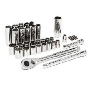 Crescent CTK35 35PC 3/8'' Drive 6 and 12 Point Standard & Deep SAE/Metric Mechanics Tool Set