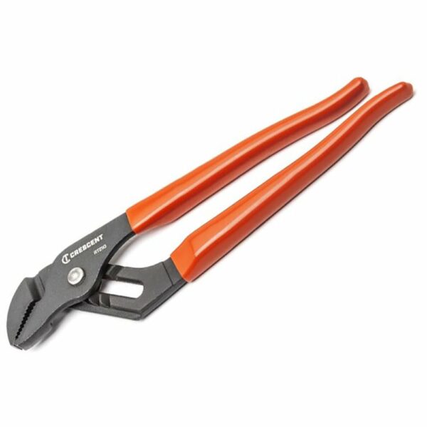 Crescent RT27CVN-05 7'' Straight Jaw Dipped Handle Tongue and Groove Pliers