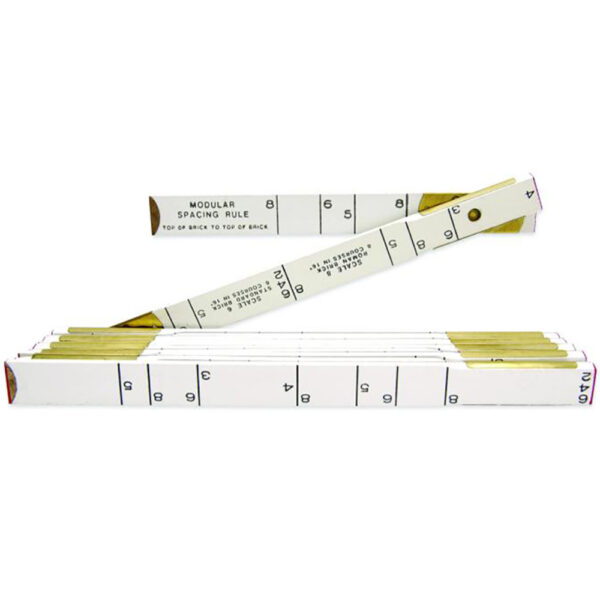 646LN Lufkin 5/8'' x 6' Red End Masonry Wood Rule