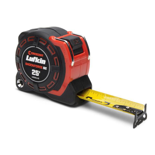 L1225AL-02 Lufkin 1-1/4'' x 25' Shockforce G2 Auto-Lock Tape Measure