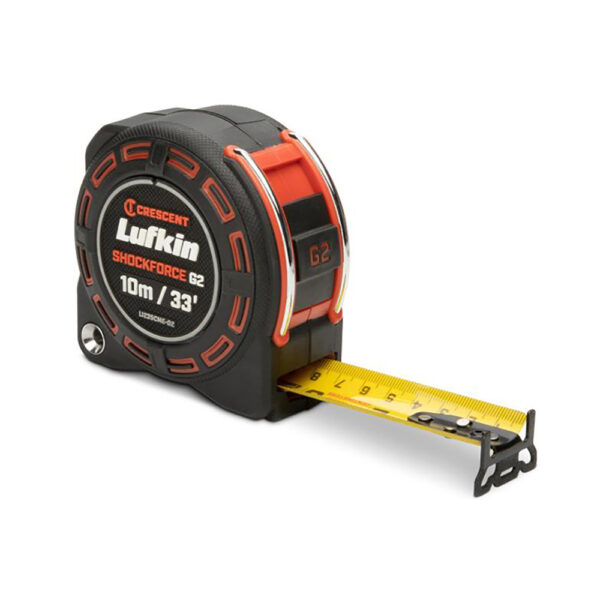 L1235CME-02 Lufkin 1-1/4'' x 10m/33' Shockforce G2 Tape Measure
