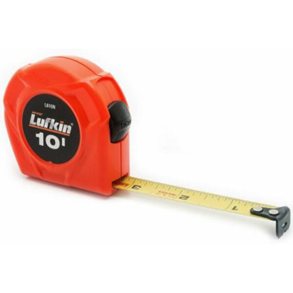 L610N Lufkin 1/2'' x 10' Yellow Clad Power Return Tape Measure