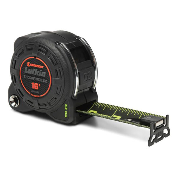 LM1216B-02 Lufkin 1-1/4'' x 16' Shockforce Nite Eye G2 Magnetic Tape Measure