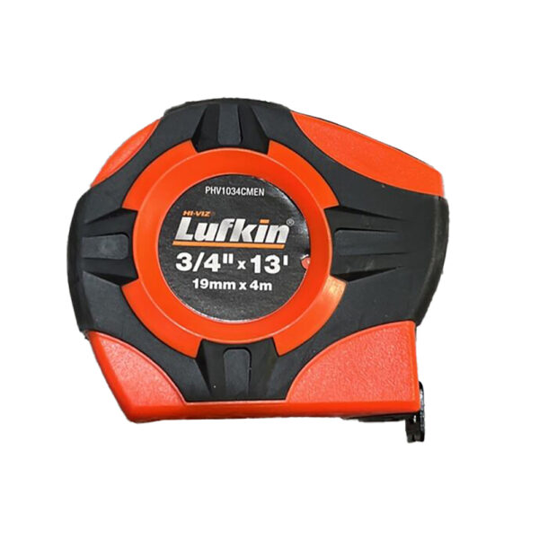 PHV1034CMEN Lufkin 3/4'' x 13' P1000 Series SAE/Metric Yellow Clad A13 Blade Power Return Tape Measure