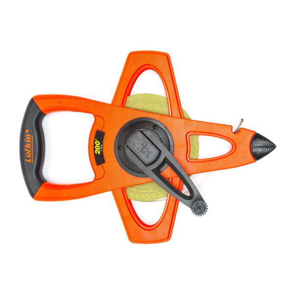 PS1808N Lufkin 1/2'' x 200' Pro Series Ny-Clad Steel Surveying Tape Measure