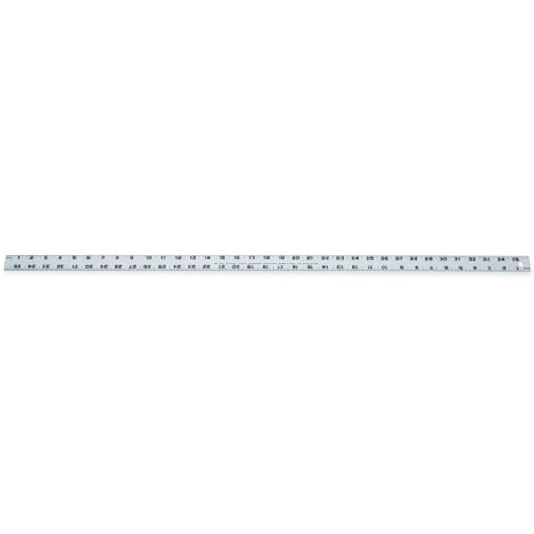 T1260N Lufkin 15/64'' x 3' Aluminum Yardstick