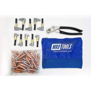 MRO Tools K1S50-1/8SG 50 1/8 Cleco Fasteners + Cleco Pliers + 5 KSG 3/4 x 1/2 Side-Grip Clamps + 5 KSG 3/4 x 1 Side-Grip Clamps + Carry Bag